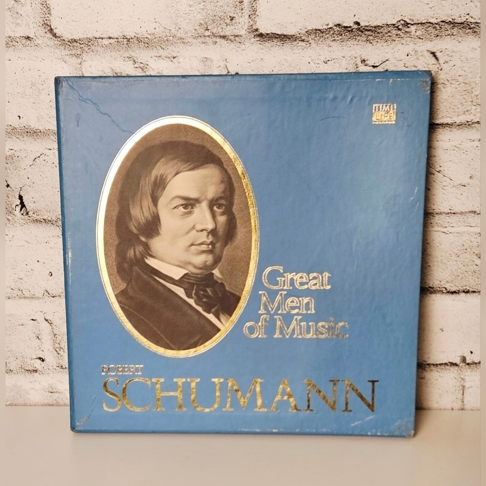 Time-Life Great Men of Music Schumann 4-LP Box Set w/ Booklet Vintage